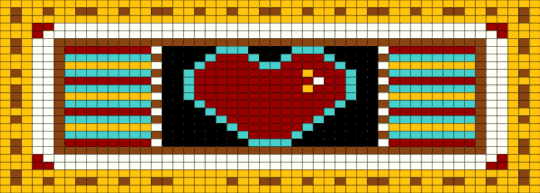 Heart - red, yellow