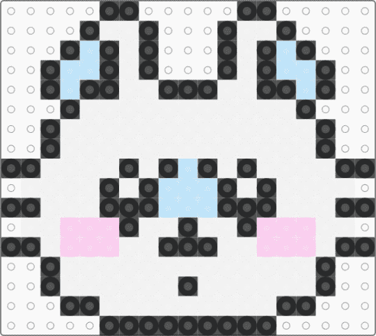 Momonga - chiikawa, light blue, pink, white