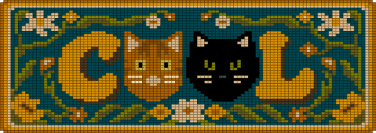 Cool Cats Light - beige, blue, orange, tan