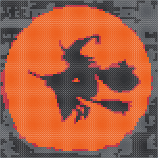 The Witch is In! Perler - character, halloween, holiday, perler bead, spooky, witch