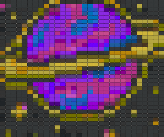 Purple Planet Square - colorful, extraterrestrial, outer space, planet, pony bead, space, square, tapestry