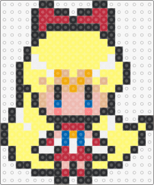 mini sailor venus - sailor venus,chibi,character,anime,sailor moon,tv show,blonde,yellow,tan,red