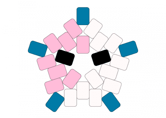 starry face - blue, horror, pink, sally face