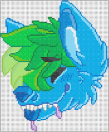 CLAMIBL3 FURS0NA!!1!!11 XD (PLS C0MMENT T0 CLA1M!1!) - fursona,furry,community,head,blue,green