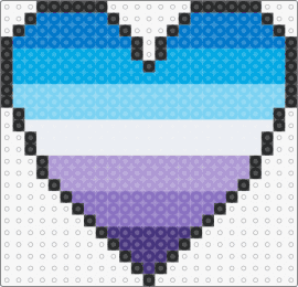 Berrisexual flag - berrisexual,pride,heart,gradient,stripes,purple,light blue