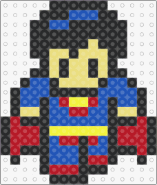 test - superman,marvel,superhero,cape,chibi,comic,character,lego,blue,red,yellow