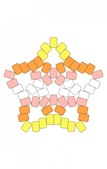 Pangender star - beige, orange