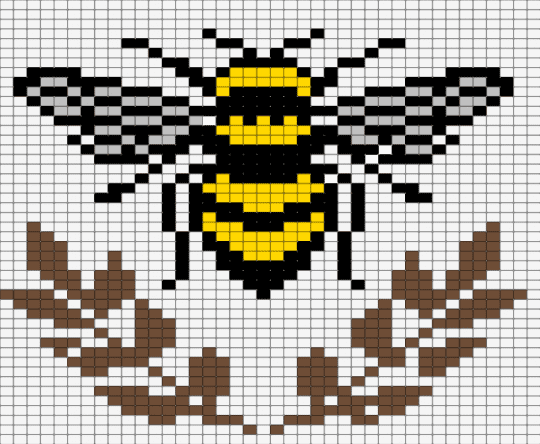 Bee - brown, white