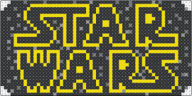 Star wars - stars - star wars,logo,scifi,movie,space,black,yellow