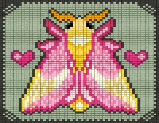 Rosy Maple Moth Kandi Tapestry - animal, beige, bug, butterfly, cute, insect, moth, nature, pink, tapestry