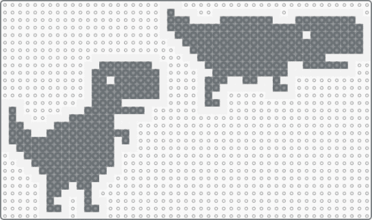 Chrome Dinos! - cotddinosaurs, dino, dinosaur, dinosaur game, gray, white