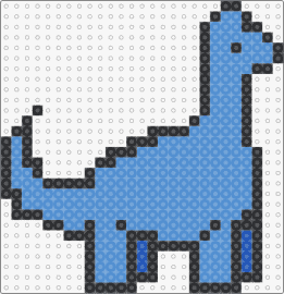 Brachiosaurus - brachiosaurus,dinosaur,prehistoric,cute,simple,animal,blue