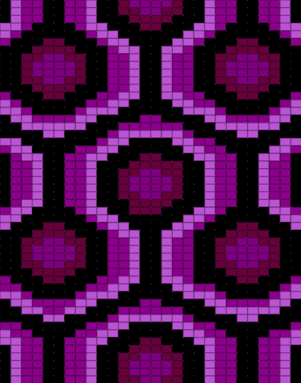 purple - black, pink