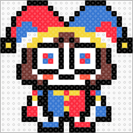 Pomni - blue, pomni, pomni tadc, red, tadc, tadc charm, tadc pomni, the amazing digital circus