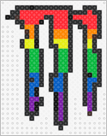 Rainbow monster energy logo pattern - monster,logo,energy,drink,rainbow,red,green