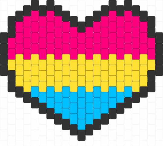 Pansexual Pride Heart - 