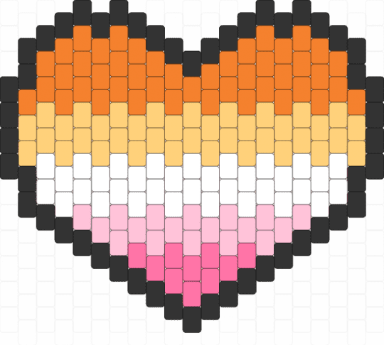 Lesbian Pride Heart - heart, lesbian, pride