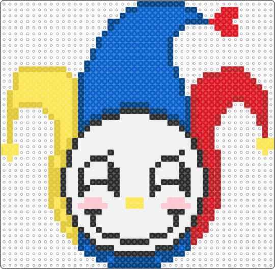 JOKERClocky - blue, character, joker, oc, red, yellow