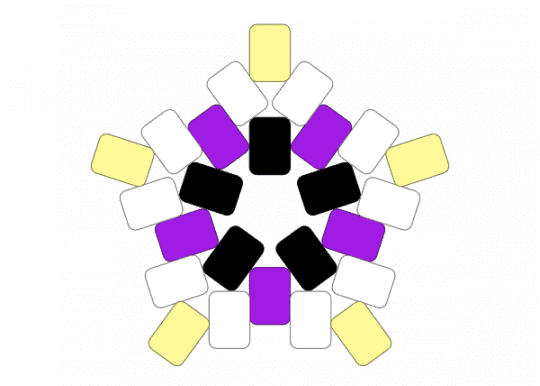 nonbinary star :3 - lgbtq, lgbtqia, nonbinary, nonbinary flag, nonbinary pride, pride, pride flag, purple, star, yellow