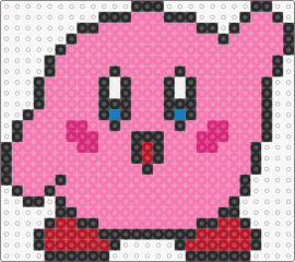 Waving Kirby - kirby,nintendo,cute,character,wave,video game,happy,pink