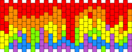Rainbow drip ᕕ( ᐛ )ᕗ - drippy,rainbow,cuff,colorful,red