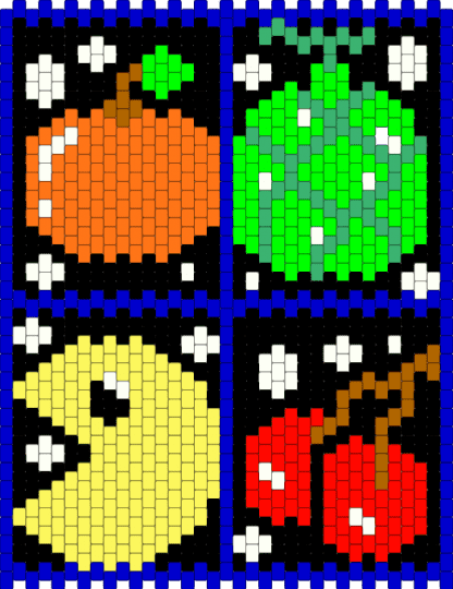 Pacman2 - green, purple, yellow
