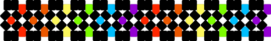 Arcade x-based cuff - arcade, black, classic, colorful, green, orange, purple, retro