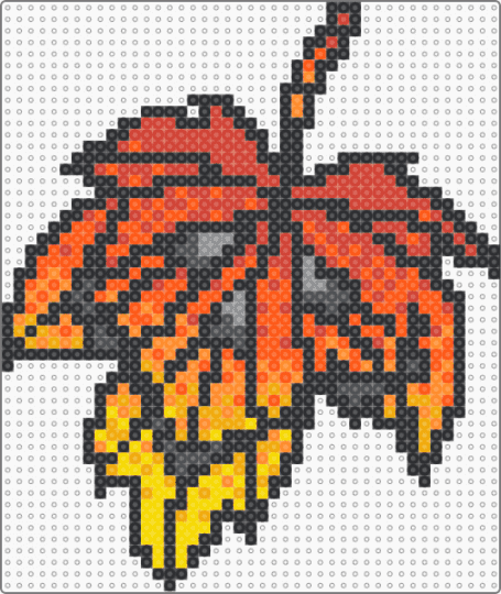 Jack-o-leaf - black, fall, halloween, jackolantern, leaf, orange, red, spooky