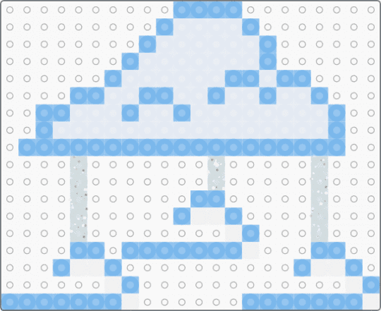 Wind decor - cotdwind, light blue, white