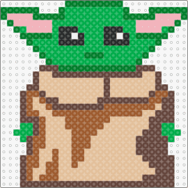 Baby Yoda - grogu,baby yoda,star wars,character,scifi,movie,jedi,tan,green