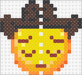 SAD COWBOY - emoji,cowboy,sad,face,hat,yellow,brown