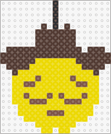 SAD BOWBOY 2 - emoji,cowboy,sad,face,hat,yellow,brown