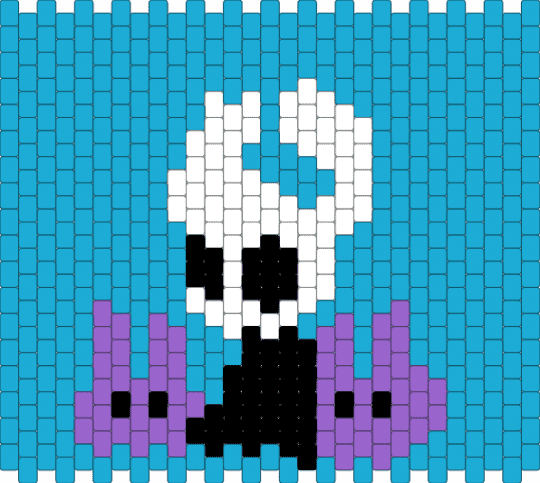Hollow Knight - first pattern, hollow knight, light blue, wanted it to be private