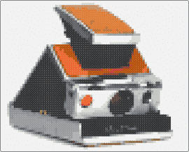 SX-70 Polaroid - polaroid,camera,classic,photography,orange,gray,black