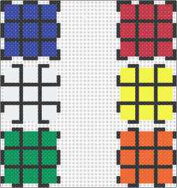 Rubik's Cube - rubiks cube,puzzle,3d,game,geometric,toy,blue,red,white,yellow,orange,green