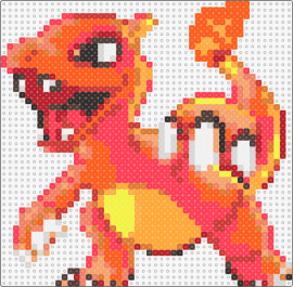 Charmeleon - chameleon,pokemon,charmander,evolution,character,fiery,gaming,orange