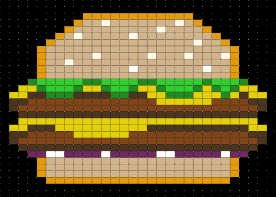 Cheeseburger - beige, brown