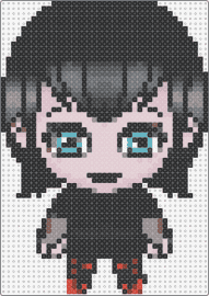 Mavis - mavis dracula,hotel transylvania,character,chibi,movie,vampire,spooky,black,red