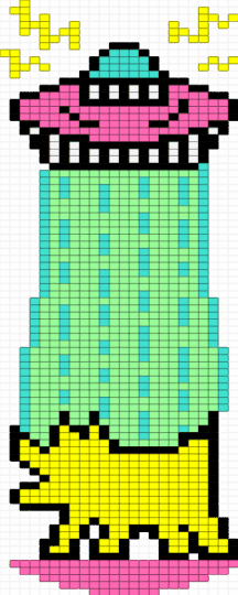 Keith herring ufo dog color? Maybe¿ - teal