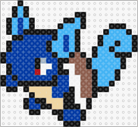 Carabaffe - wartortle,pokemon,evolution,squirtle,character,gaming,brown,blue,light blue