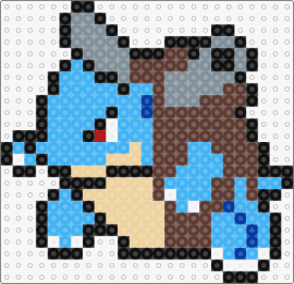 Tortank - blastoise,pokemon,evolution,wartortle,squirtle,character,gaming,brown,tan,light blue