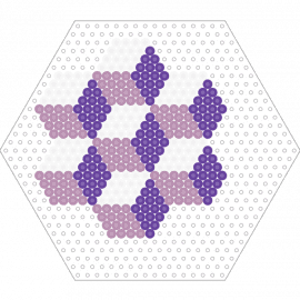 DESSOUS DE VERRES  PETITS CARRES DDV1 - blocks,geometric,3d,hexagon,purple,white