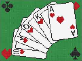 Tapis de jeu - poker,cards,flush,tapestry,panel,hearts,gaming,green,white,red