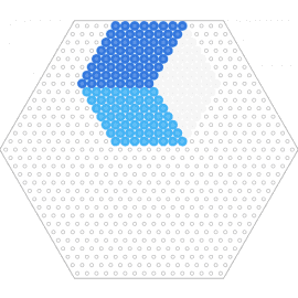 Octogone pour accroche clés - hexagon,block,3d,geometric,blue,white,light blue