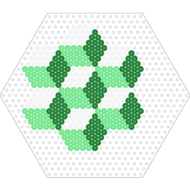 DESSOUS DE VERRES VERT DDV1 - blocks,geometric,3d,hexagon,green,white