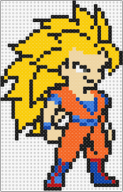 SON GOKU SSJ 3 - goku,dragon ball z,character,anime,tv show,yellow,orange