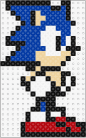 SONIC - sonic the hedgehog,sega,video game,character,blue,red,white