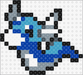 Mini Draco - dragonair,pokemon,character,gaming,blue,gray