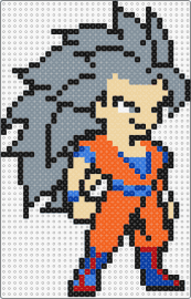 SON GOKU ULTRA INSTINCT 3 - goku,dragon ball z,character,anime,tv show,gray,orange