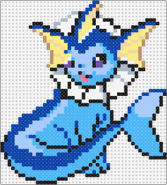 Aquali - vaporeon,pokemon,evolution,eevee,character,gaming,blue,light blue